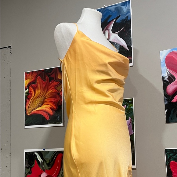 Meshki Sunny Yellow dress with lace NWTS - Picture 7 of 8